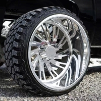 Jantes de camion en aluminium forgé KYKY 20 et 22 pouces, finition brillante polie, multi-rayons, sur mesure pour voiture de spectacle