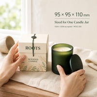 Boîte cadeau personnalisée pour bougie parfumée avec cordon élastique pour bougies en verre givré - Fournisseur en gros