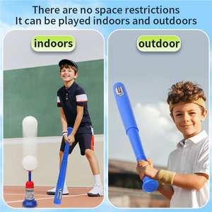 مجموعة آلة نصب داخلية/داخلية مع قاذفة كرات قاعدة محاكاة شبكية لممارسة الأطفال لعبة رياضية بلاستيكية - Product Image 2