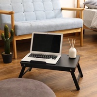 Bureau d'ordinateur pliable écologique avec logo personnalisé, table d'ordinateur convertible et réglable colorée pour un usage au bureau ou au lit