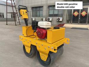 Super Promotions FVR-600D Professional Honda Engine 500kg 800kg <b>Small</b> Walk Behind Double Drum Vibratory Steel Road <b>Roller</b> - Product Image 3