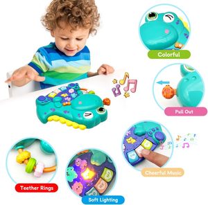 Clavier de piano dinosaure EPT avec lumières et musique, jouet musical éducatif <span class=keywords><strong>pour</strong></span> bébés de 12 à 18 <span class=keywords><strong>mois</strong></span>, cadeau <span class=keywords><strong>pour</strong></span> garçons et filles - Product Image 3