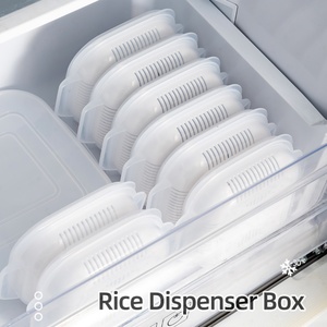 Small Office Worker Lunch Bento Box Brown Rice Fat Reduction Meal Hot Lunch Storage Bin with Fruit for Busy Workdays - Product Image 2