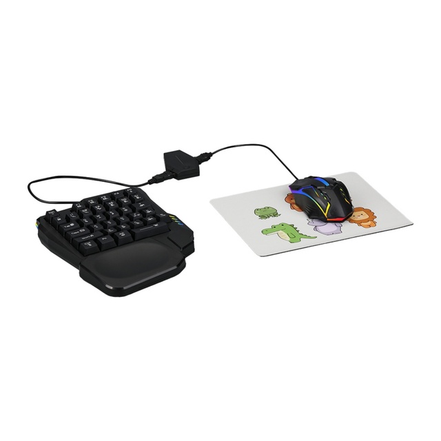 Wired USB Mechanical Gaming Keyboard and Mouse Set with Metal Frame RGB Backlit 16000 DPI