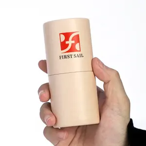 Firstsail-Bálsamo labial rellenable de cartón personalizado, caja de tubo de papel, Tobogán de perfume sólido, contenedor desodorante, embalaje