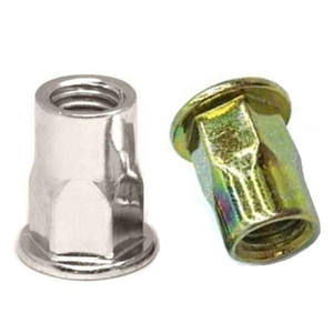 Insert acier métal M3 M4 M5 M6 M7 M8 tête plate acier au carbone acier inoxydable auto-serrant écrou à <span class=keywords><strong>rivet</strong></span> hexagonal pour panneau de tôle - Product Image 3