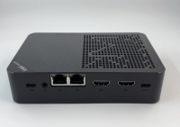 Mini PC Premium Hitam Laris Manis dengan Prosesor Intel N150, RAM 12GB, Hard Drive 64GB, Model Bernilai Tinggi