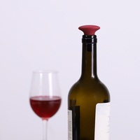 Bouchon de bouteille de vin en silicone réutilisable, écologique, étanche, en forme de balle, personnalisé OEM/ODM, pour cadeaux de mariage et fêtes, avec effet scintillant