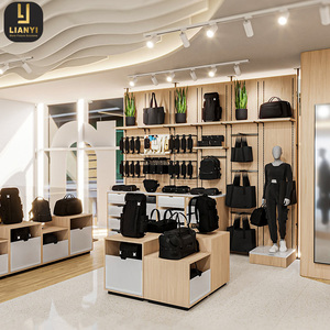 Homeware Cửa hàng đồ nội thất cửa hàng quần áo phù hợp và hiển thị thời trang đơn giản quần áo cửa hàng tường hiển thị cho túi xách và Ba lô - Product Image 3