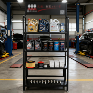 Étagère métallique robuste et écologique, personnalisable pour entreprise, avec logo sur mesure pour présentoir de magasin <span class=keywords><strong>automobile</strong></span>, huile de lubrification, huile moteur - Product Image 6