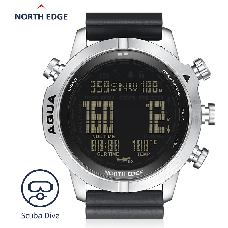 North Edge – montre de sport de plongée en plein air, montre intelligente multifonctionnelle, étanche, à la mode, baromètre et boussole, 2022