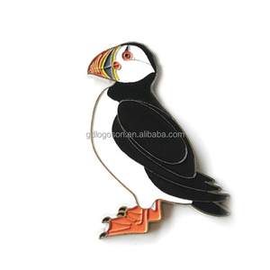 Offre Spéciale Aimant de Réfrigérateur Personnalisé en Émail Souple Coloré, Motif Mouette d'Islande, Breloque Métallique en Forme de Cœur, Décoration d'Intérieur, Souvenir Touristique - Product Image 5