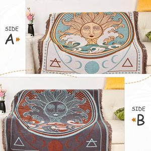 Vente en gros bon marché Logo personnalisé 2024 Fashion Southwest décoratif tissage Style bohème housse de canapé couverture couvre canapé chaise <span class=keywords><strong>lit</strong></span> - Product Image 3