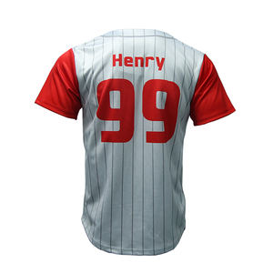 Uniforme de béisbol en blanco para hombre Healong, camisetas de béisbol personalizadas al por mayor - Product Image 3