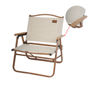 Chaise <span class=keywords><strong>de</strong></span> camping portable en aluminium avec table latérale, chaise lune pliable pour pique-nique en plein air, pêche et vente ambulante - Product Image 3