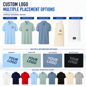 Logo personnalisé, denim solide avec 13% de spandex, performance pour chemise homme, extensible dans 4 directions, respirant, uniforme d'équipe de golf, vente en gros, tailles S-4XL, blanc - Product Image 2