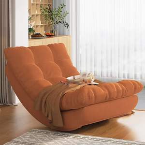 High Quality Modern Foldable <b>Velvet</b> Lazy Rocking Recliner Single Sofa Bean Bag for Bedroom Balcony Hot Product - Product Image 1