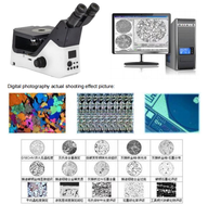 Bright Field Polarized Light DIC One-handed Operation Inverted Metallographic Microscope Metallurgical Analysis