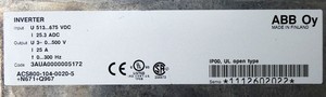ไดรฟ์ 25A สำหรับ PLC ACS80010400205 ACS800-104-0020-5 - Product Image 2