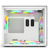 High End PC Gaming ATX Cases & Towers Wholesales Computer Casing PC Cabinet Tempered Glass Aluminum Case With Power Supply