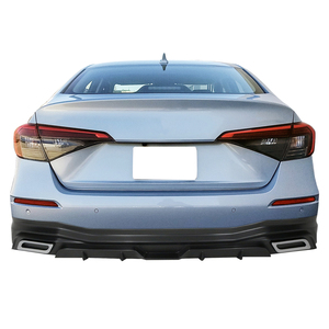 Kit de pare-chocs arrière pour Honda Civic Sedan 2022-2023 avec embout d'échappement, non peint, en polypropylène - Product Image 5