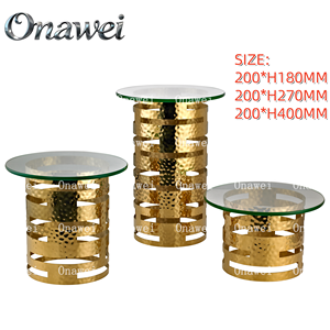 Onawei Autres fournitures hôtelières et de restauration, vente <span class=keywords><strong>en</strong></span> gros d'usine pour présentoir alimentaire, buffet, support à gâteau vertical <span class=keywords><strong>en</strong></span> acier inoxydable - Product Image 3