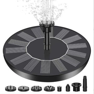 घर सजावट फाइबर राल दीवार बगीचे पक्षी स्नान 7 वाट पंप तालाब आउटडोर छोटे सौर ऊर्जा से संचालित पानी का फव्वारा - Product Image 2