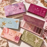 Boîte d'emballage de luxe personnalisée pour palette de fards à paupières, fabrication directe, boîte cosmétique rigide magnétique en carton, identité de marque de beauté