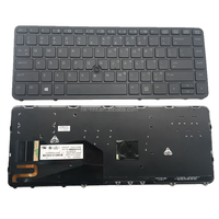 Remplacement du clavier d'ordinateur portable HK-HHT pour clavier hp 840 G1 avec pointeur avec protecteur de clavier d'ordinateur portable rétro-éclairé