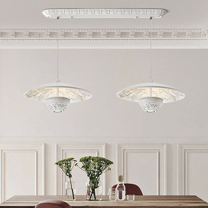French Minimalist Designer Cream-Style LED Pendant <b>Light</b> Original Personalized Art <b>Dining</b> Room Bedroom Nordic Bar <b>Light</b> - Product Image 1