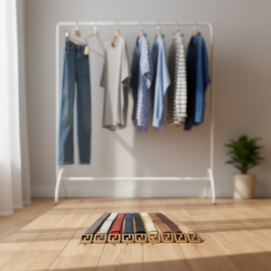 Cinturones Planos de PU con Hebilla Cuadrada de 4 cm, Paquete de 6 Piezas - Product Image 2