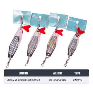 Leurre de pêche en métal, type cuillère, appât nageur, avec hameçon triple, pour eau salée et eau douce, leurre dur, spinner, pour Carpe, <span class=keywords><strong>Brochet</strong></span>, Cabillaud, Bar, <span class=keywords><strong>Brochet</strong></span>. - Product Image 2