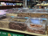 Boîtes d'affichage de bonbons alimentaires en acrylique haute transparence pot en plastique joint écrou épices bac céréales Grain Date en vrac récipient alimentaire