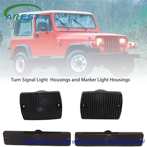 Applicable <span class=keywords><strong>Jeep</strong></span> Wrangler <span class=keywords><strong>YJ</strong></span> 87-95 pare-chocs avant feu clignotant 4 pièces ensemble 56001378,56001424 - Product Image 3