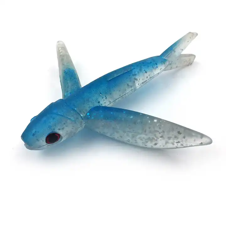 10cm flying fish soft PVC swim
