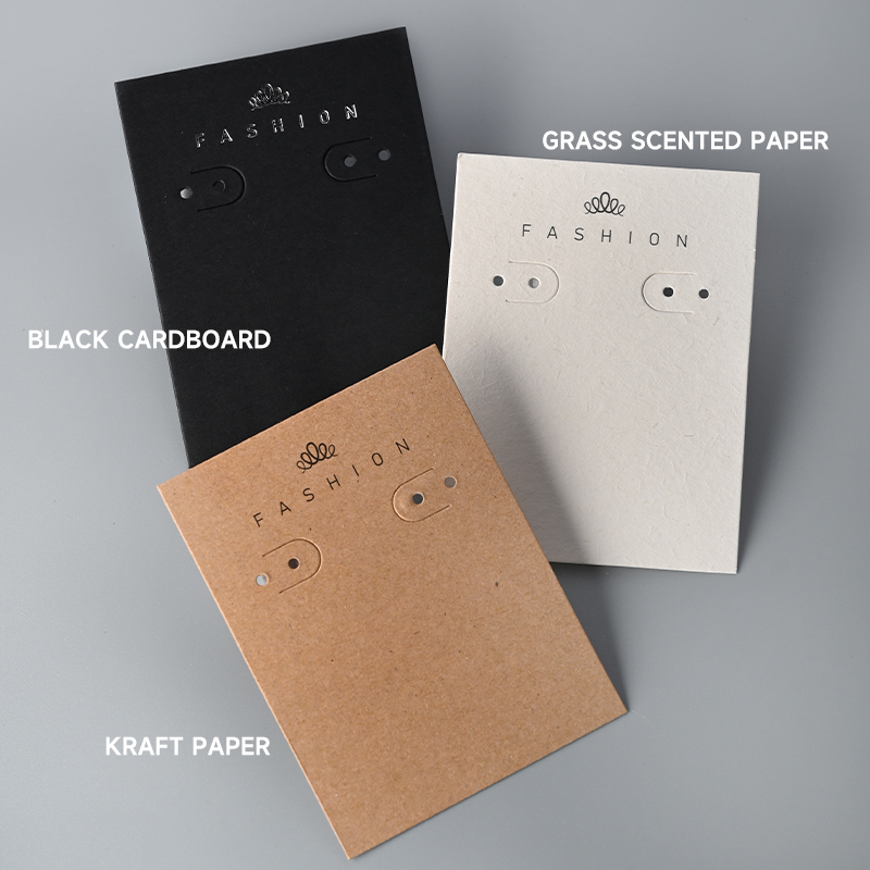 jewellery display cards with logo