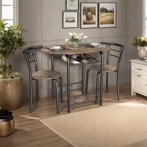 Juego de Mesa <span class=keywords><strong>y</strong></span> Sillas de Comedor de Madera Moderno, Simple <span class=keywords><strong>y</strong></span> de Lujo Ligero, Adaptable a Múltiples Escenarios, para el Hogar <span class=keywords><strong>y</strong></span> el Comedor - Product Image 1