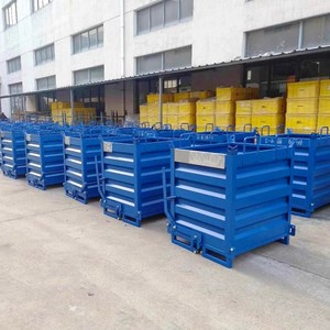 Jaula de Almacenamiento Industrial de Acero Resistente, Apilable y Plegable, con Capacidad de 1000-3000 kg, Equipo de Taller - Product Image 6