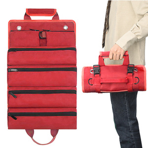 Multifunctional Oxford Cloth <b>Tool</b> <b>Roll</b> Kit 17L Water Resistant Outdoor Emergency Use Red Black Khaki - Product Image 1