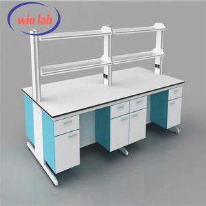 Mesa de Trabajo de Laboratorio Moderna con Marco en C de Acero con Gabinete de Almacenamiento para Uso en Incubadoras en Escuelas y Hospitales, Equipo de Laboratorio Económico - Product Image 6