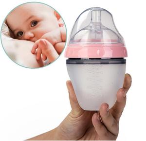 Mamelon en silicone pour l'<span class=keywords><strong>allaitement</strong></span> <span class=keywords><strong>Biberon</strong></span> Anti-colique Alimentation lente <span class=keywords><strong>Biberon</strong></span> Nouveau-né Nouveau mois Bébé Garçon Fille - Product Image 6