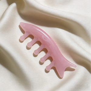 Peine de Masaje Meridian 2 en 1 Personalizado, Masajeador Facial y Nasal, Peine de Masaje Capilar Multifuncional de Resina - Product Image 3