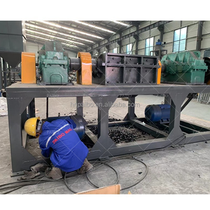 Pisau dapat dilepas poros ganda mesin penghancur potongan logam kawat tembaga pencacah peralatan limbah kabel Shredder - Product Image 3