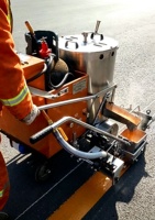 Machine de marquage routier automatique directe usine, équipement de traçage de lignes pour parkings, peinture de lignes routières