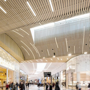 Trần giả trang trí nội thất gạch Trần Hội Đồng Quản trị WPC tấm nhựa bao gồm <span class=keywords><strong>PVC</strong></span> hạt gỗ nội thất treo trần - Product Image 3