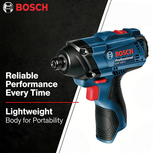 Atornillador <span class=keywords><strong>de</strong></span> <span class=keywords><strong>Impacto</strong></span> <span class=keywords><strong>Bosch</strong></span> GDR120-LI <span class=keywords><strong>de</strong></span> 12V con Batería <span class=keywords><strong>de</strong></span> Litio, Taladro <span class=keywords><strong>de</strong></span> <span class=keywords><strong>Impacto</strong></span> Eléctrico Inalámbrico con 100N.m <span class=keywords><strong>de</strong></span> Torque y Mandril <span class=keywords><strong>de</strong></span> Liberación Rápida <span class=keywords><strong>de</strong></span> 1/4" - Product Image 2