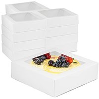 Vente en gros de caja tarte aux œufs savon à la citronnelle boîte et emballage de cupcakes faits à la main en papier kraft emballage alimentaire personnalisé avec fenêtre en pvc