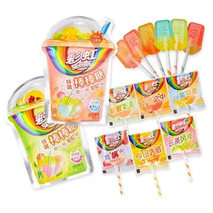 Best Seller High Quality Exotic Snacks Exotic Candies Skittless Special Lollipop Mixed Fruit Flavors