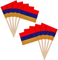 Expédition rapide en Arménie et prix plus bas : Drapeaux cure-dents et drapeaux à dents de Lituanie, mini bâtonnets décoratifs pour cupcakes