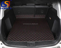 Tapis de coffre de voiture arrière en cuir personnalisé en gros d'usine pour Toyota LC200 LC100 Prado 2021 tapis de voiture arrière en diamant